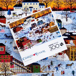 Charles Wysocki (300) Piece Puzzle ~ "Cider Brook Farms"